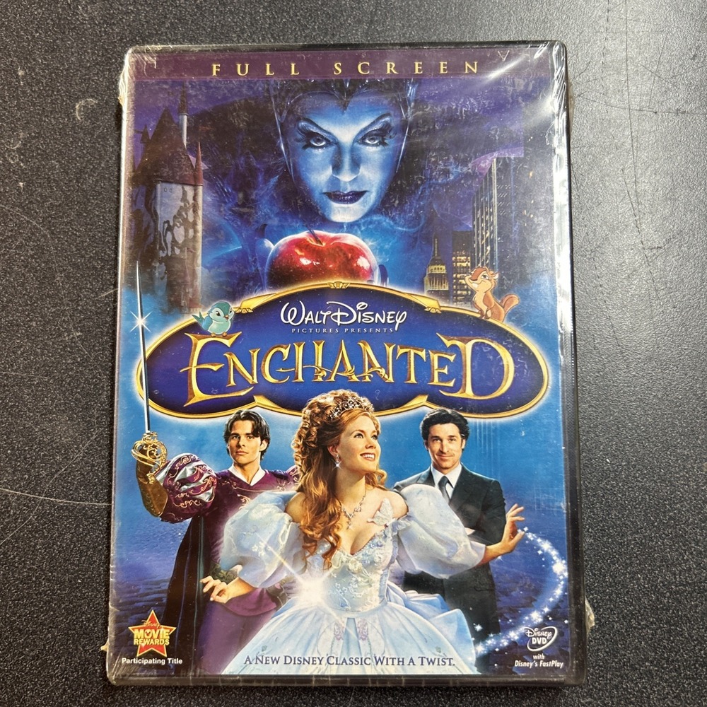 Enchanted (DVD, 2008, Full Screen) New Sealed Disney DVD